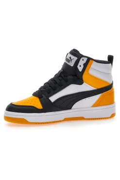 Puma Rebound V6 Mid JR Hohe Turnschuhe in Gelb/Schwarz