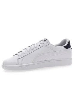 Puma Smash 3.0 L Weiße Turnschuhe mit Schnürsenkeln