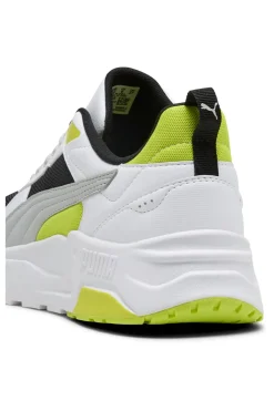PUMA Trinity 2 LT Graue Sneakers mit Limettengrün-Details
