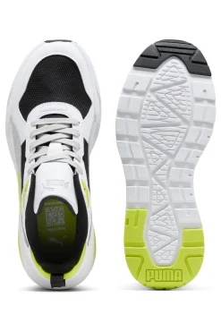 PUMA Trinity 2 LT Graue Sneakers mit Limettengrün-Details