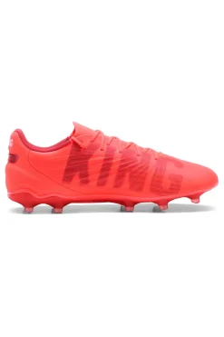 Rote Fußballschuhe für synthetischen und natürlichen Boden Puma King Match FG/AG