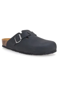 Sabot nero sottopiede in vera pelle Biomodex 32950