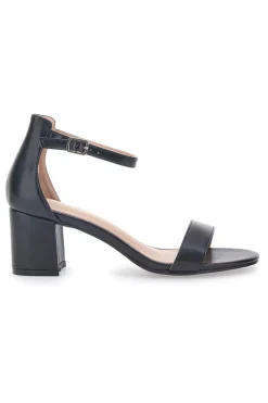 Sandali Neri Con Tacco a Blocco First Lady 402