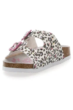 Sandali animalier con doppia fibbia rosa PITT KIDS 14459