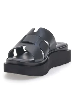 Sandali Aperti Neri in Vera Pelle con Platform PITTARELLO ROCK 5983
