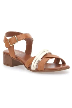 Sandali Arancio con Fascette Incrociate Pittarello Look 243205