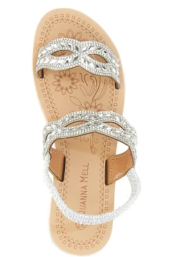 Sandali Argento Con Perline Quanna Mel 21030
