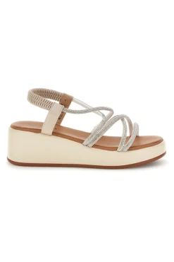 Sandali argento con platform Cafè cost 808814