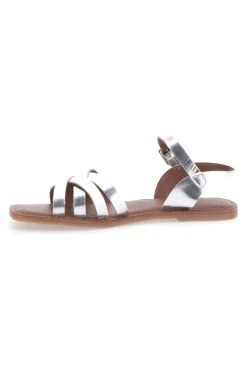 Sandali Argento con Punta Squadrata e Tomaia in Pelle PITTARELLO SUN A99311104