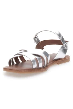 Sandali Argento con Punta Squadrata e Tomaia in Pelle PITTARELLO SUN A99311104