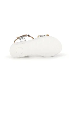 Sandali argento oro cinturino regolabile Pitt kids 392626S