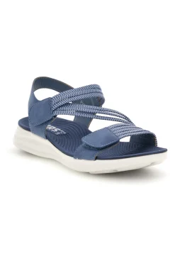 Sandali Azzurro denim con fasce elastiche First active 2