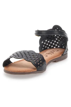 Sandali Bassi con Cinturino in Pelle cafè Cost 95523
