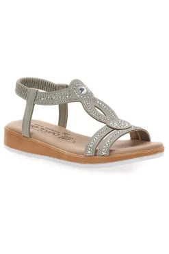 Sandali bassi ghiaccio con strass MIO TEMPO LR253420