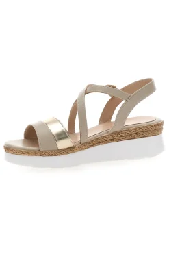 Sandali Beige Con Cinturino e Platform Mariella Burani 51301