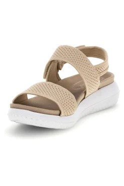 Sandali beige con fasce traforate e velcro Inblu 30 TT