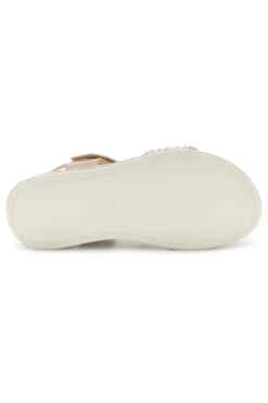 Sandali beige con fascia intrecciata suola comfort Plocadi Bza9052612