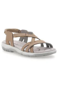 Sandali Beige Con Sottopiede in Vera Pelle Fly Dinamic 65