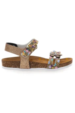 Sandali beige con strass colorati Pittarello Bio 257A007SR