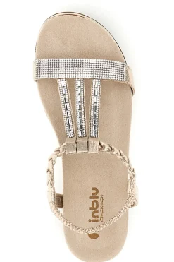 Sandali beige con strass Inblu 56 SA