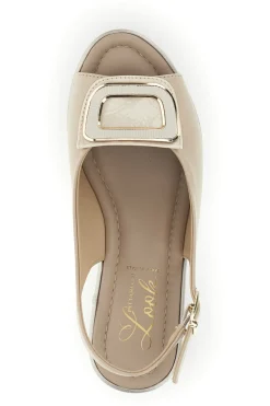 Sandali beige con zeppa Pittarello look MK3908352