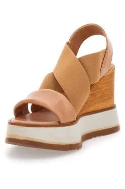Sandali Beige Con Zeppa Pittarello 24953