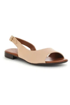 Sandali beige in pelle con cinturino Pittarello look 225110