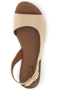 Sandali beige in pelle con cinturino Pittarello look 225110