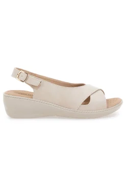 Sandali Beige Slingback Con Platform Mio Tempo MIN9180