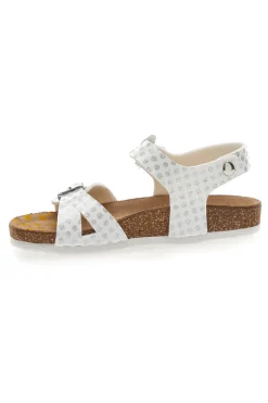 Sandali Bianchi a Pois Pittarello Bio 257084