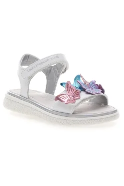 Sandali Bianchi con Applique Colorate e Velcro LAURA BIAGIOTTI 96139491