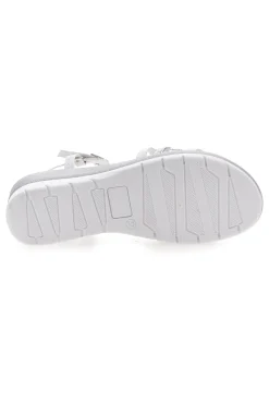 Sandali Bianchi con Dettagli Argento e Platform MIO TEMPO 2433