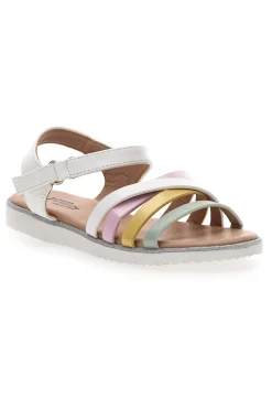 Sandali Bianchi Con Dettagli Colorati Pitt Kids 392423