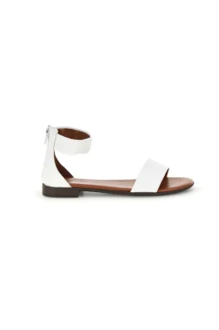 Sandali bianchi con fascia e cinturino Pittarello look 225495