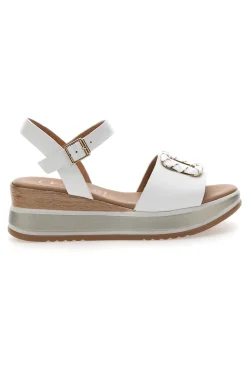 Sandali bianchi con platform Pittarello Class 19236