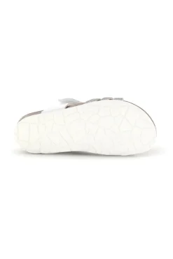 Sandali bianchi con strappi e applicazione Pitt kids 45266TWV