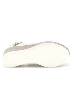 Sandali Bianchi con zeppa e morsetto Pittarello look MK3908352