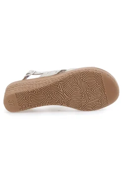 Sandali Bianchi con zeppa decorati Inblu 14 GO
