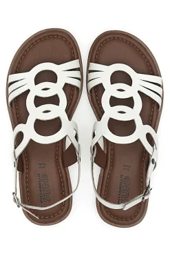 Sandali Bianchi In Vera Pelle Pittarello Sun A6440102