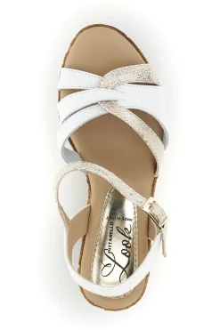 Sandali bianco Made in Italy con tomaia in pelle Pittarello look MK24731
