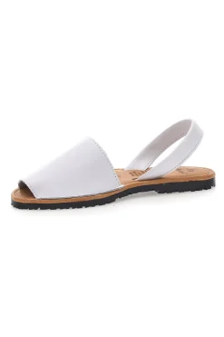 Sandali bianco Open Toe in Materie Sintetiche Fly Nature MN101