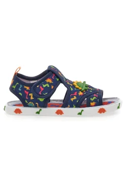 Sandali blu con dinosauri colorati Pitt kids PK2429A