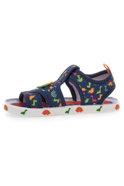 Sandali blu con dinosauri colorati Pitt kids PK2429A