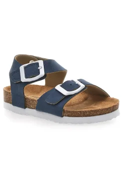 Sandali blu con doppia fibbia PITT KIDS 14466