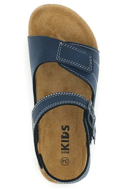 Sandali blu con doppio strappo Pitt kids 14604