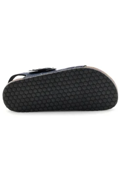 Sandali blu con doppio strappo Pitt kids 14604