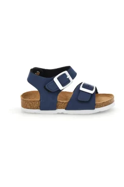 Sandali blu con fibbie Pitt kids 14466