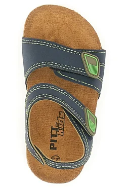 Sandali Blu Con Strappi In Velcro Pitt Kids 14431