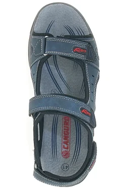 Sandali Blu Con Strappi in Velcro Canguro 1002