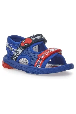 Sandali Blu Con Strappo in Velcro Spiderman R1310530T